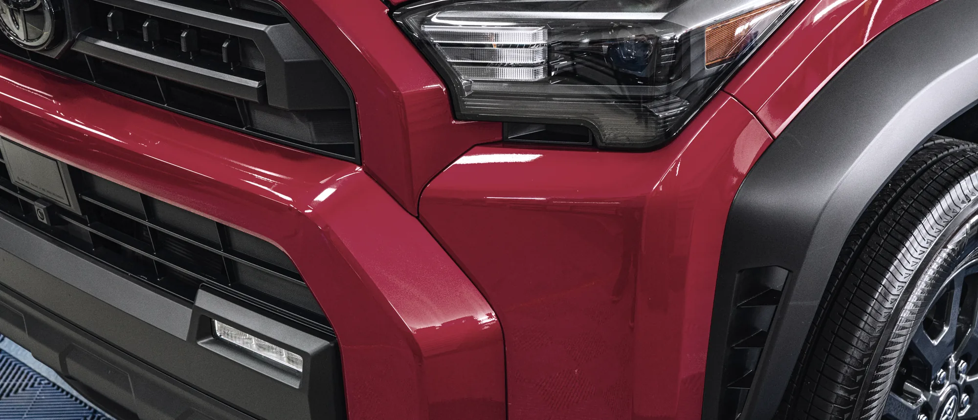 Toyota 4Runner with paint protection film on the front end