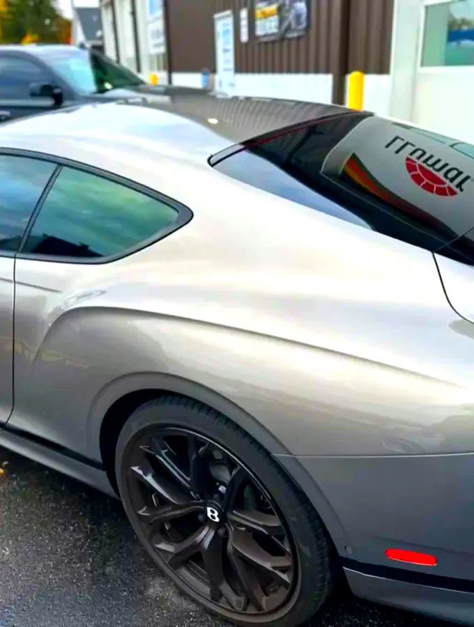 Bentley Continental GT with ceramic window tint finished at Auto Obsessions